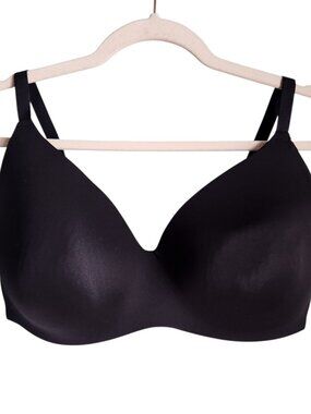 Knix Wing Woman Bra 42D Black Size 8 Wireless Back Close
